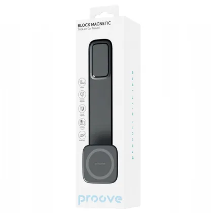 Автомобільний тримач Proove Block Magnetic Stick-on Car Mount Magnetic Ring black