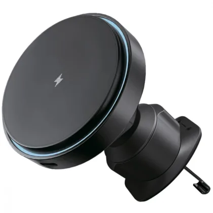 Автомобільний тримач з бездротовою зарядкою Proove Light Circle 15W black