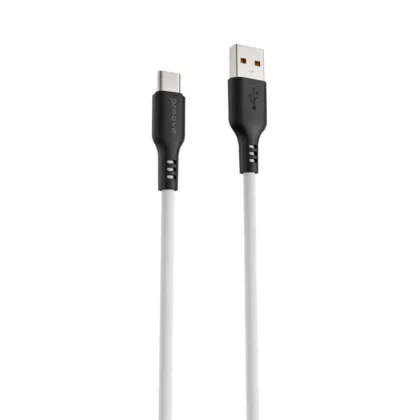 Кабель Proove Rebirth USB to Type-C 2.4A (1m) black/white