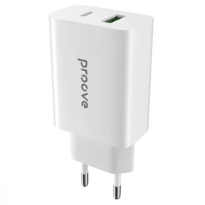 МЗП Proove Rapid 20W (Type-C + USB) white