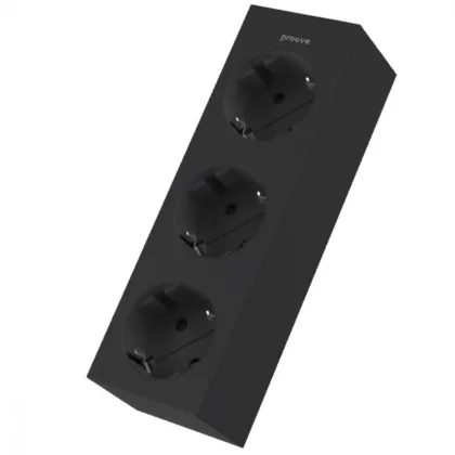 Мережевий фільтр Proove Magnet Strip (3xAC) 1.6m black