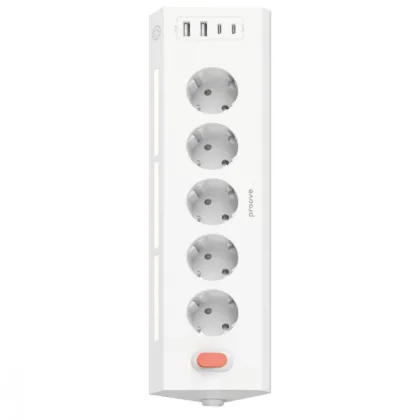 Мережевий фільтр Proove Prism Socket (5xAC + 2xType-C + 2xUSB) 1.6m white