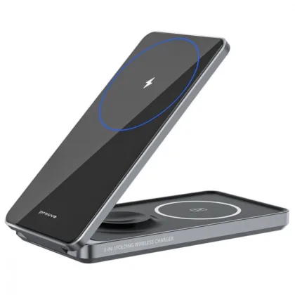 Бездротова зарядна станція Proove Metal Edge 3 in 1 gray