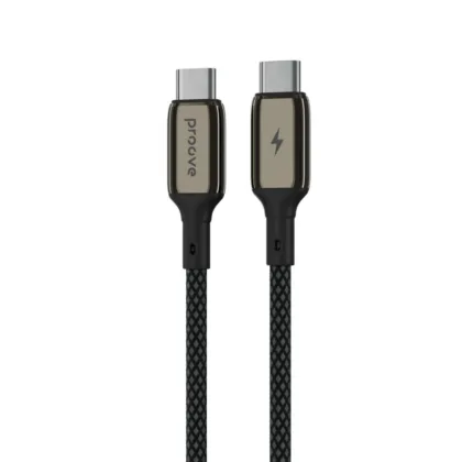 Кабель Proove Dense Metal Type-C to Type-C 60W (1m) black