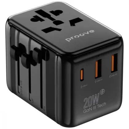Універсальний адаптер Proove Trip 20W black