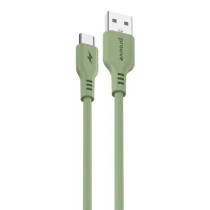 Кабель Proove Rebirth USB to Type-C 2.4A (1m) green