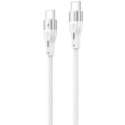 Кабель Proove Soft Silicone Type-C to Type-C 60W (2m) white