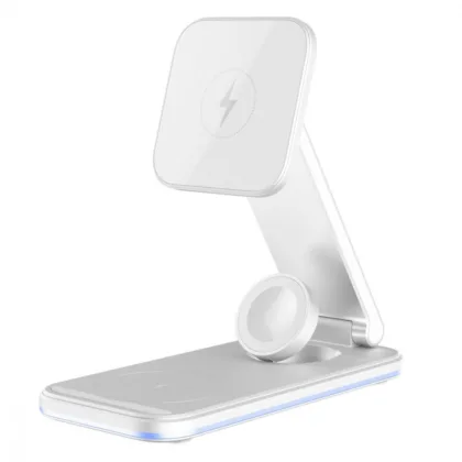 Бездротова зарядна станція Proove Energy Fold 3 in 1 white