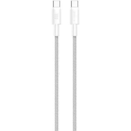 Кабель Proove Nylo Type-C to Type-C 100W (1.5m) white