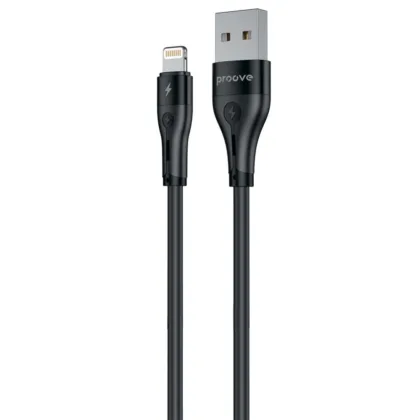 Кабель Proove Soft Silicone USB to Lightning 2.4A (2m) black