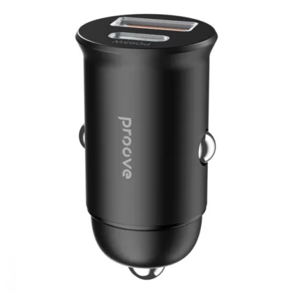 Автомобільний зарядний пристрій Proove Tiny Power Pro 65W (USB + Type-C) black