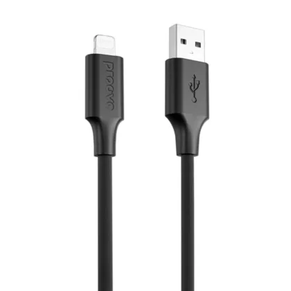 Кабель Proove Striped Silicone USB to Lightning (1m) black