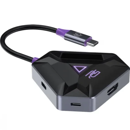 Type-C-Хаб Proove Gaming Spectre (2*USB3.0 + Type-C + PD100W + HDMI) dark gray