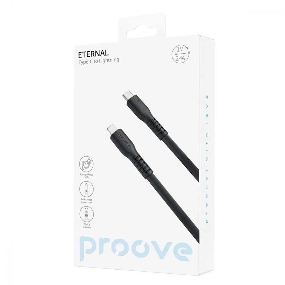 Кабель Proove Eternal Type-C to Lightning 27W (1m) light blue - Зображення 2