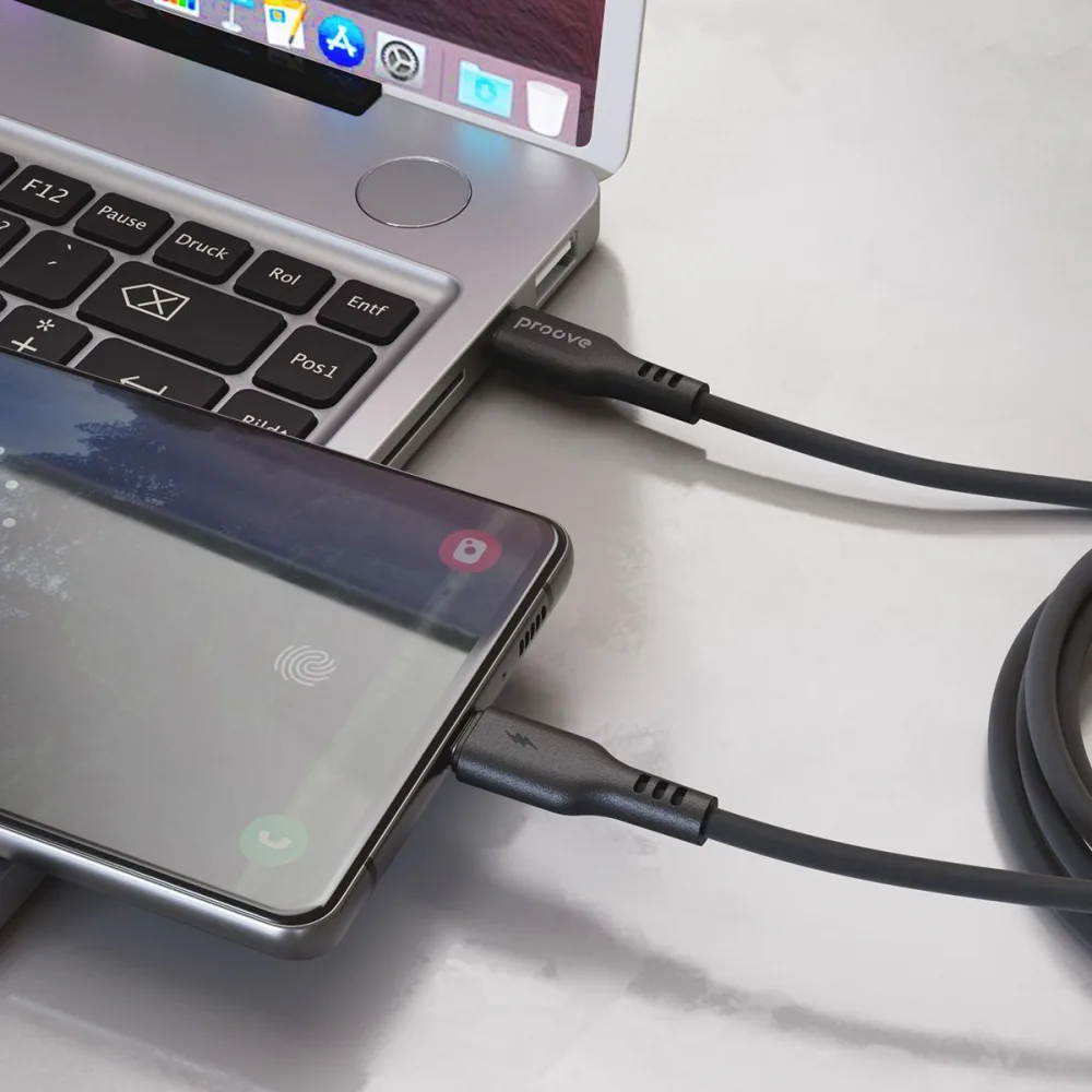 Кабель Proove Rebirth Type-C to Type-С 60W (1m) black - Зображення 3