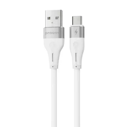 Кабель Proove Soft Silicone USB to Micro USB 2.4A (1m) white