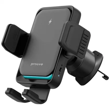 Автомобільний тримач з бездротовою зарядкою Proove Sonic Pro 15W black