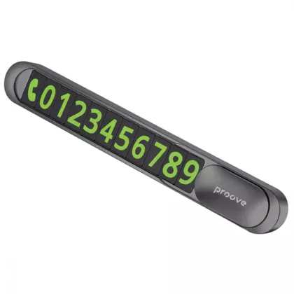 Паркувальна Карта Proove Parking Number Plate Metal Lock dark gray