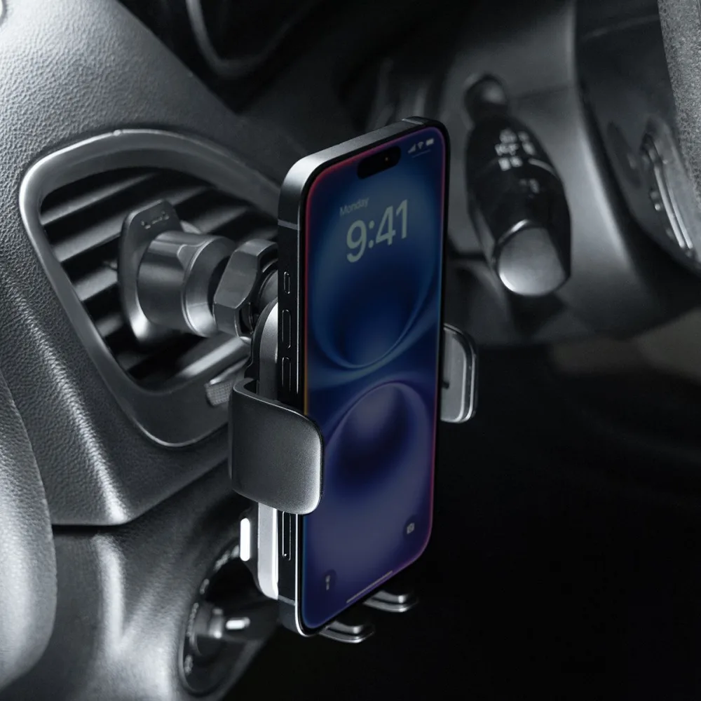 Автомобільний тримач з Бездротовим ЗП Proove Nitro Charge 15W matte black - Зображення 4
