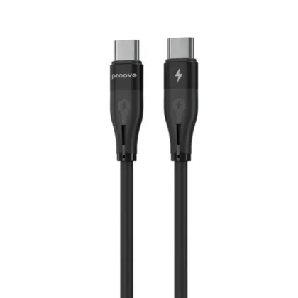 Кабель Proove Soft Silicone Type-C to Type-C 60W (1m) black