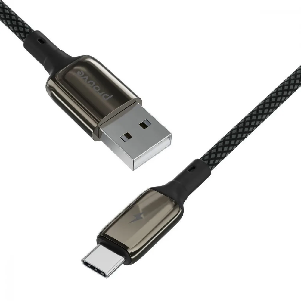 Кабель Proove Dense Metal USB to Type-C 2.4A (1m) black - Зображення 7