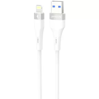 Кабель Proove Light Silicone Plus USB to Lightning 2.4A (1m) white