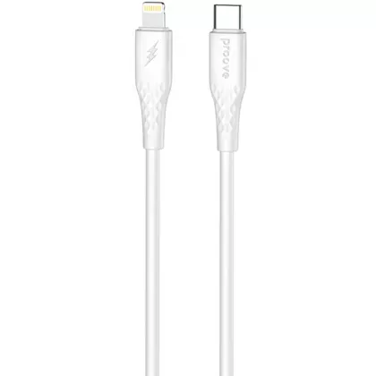 Кабель Proove GridLine Type-C to Lightning 27W (1m) white