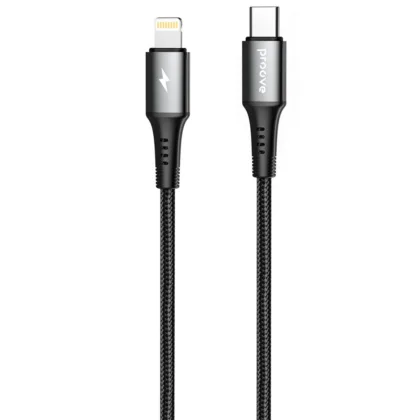 Кабель Proove WireX Type-C to Lightning 27W (1m) black