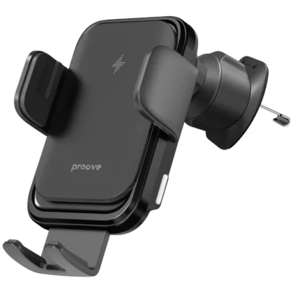 Автомобільний тримач з бездротовою зарядкою Proove Nitro Charge 15W matte black