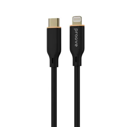 Кабель Proove Jelly Silicone Type-C to Lightning 27W (1m) black