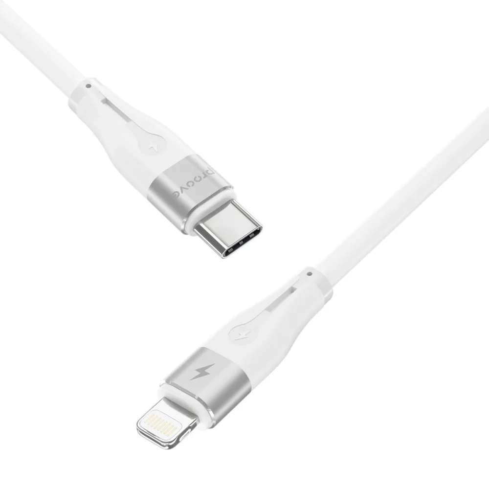 Кабель Proove Soft Silicone Type-C to Lightning 27W (1m) black - Зображення 4