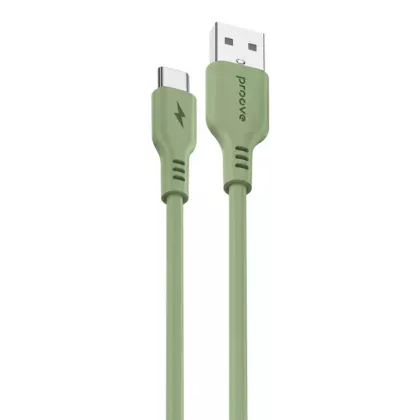 Кабель Proove Rebirth USB to Type-C 2.4A (1m) green