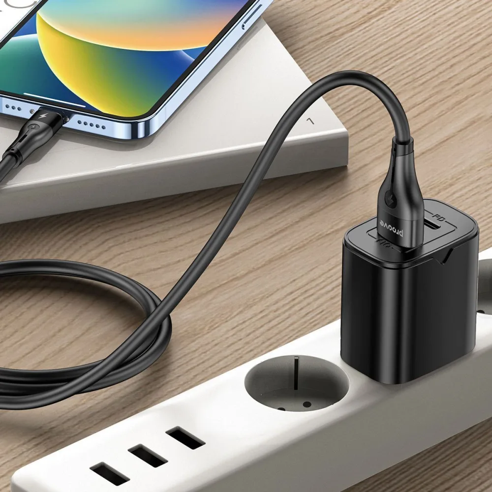 Кабель Proove Soft Silicone USB to Lightning 2.4A (1m) black - Зображення 10