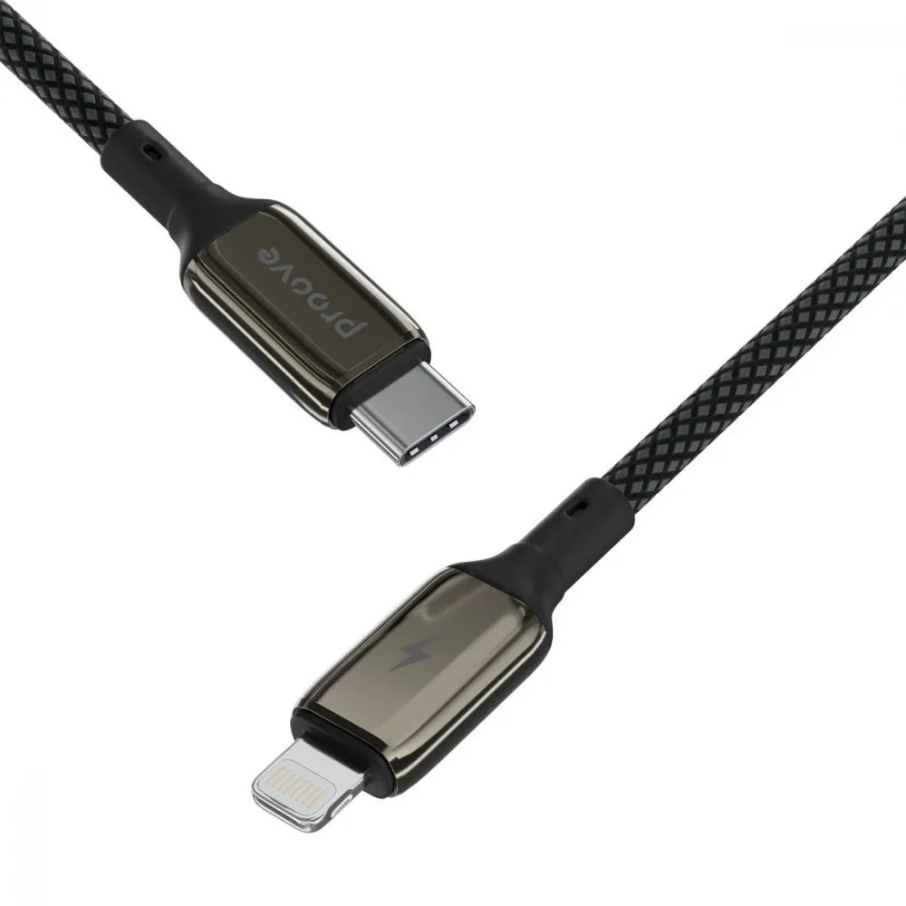 Кабель Proove Dense Metal Type-C to Lightning 27W (1m) black - Зображення 7