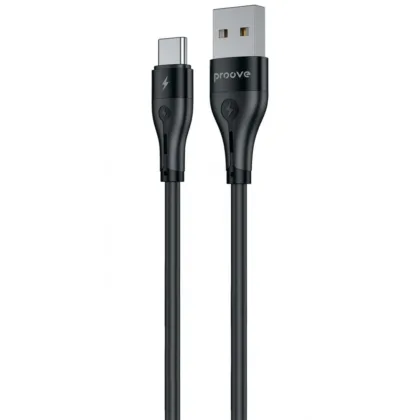 Кабель Proove Soft Silicone USB to Type-C 3A (2m) black