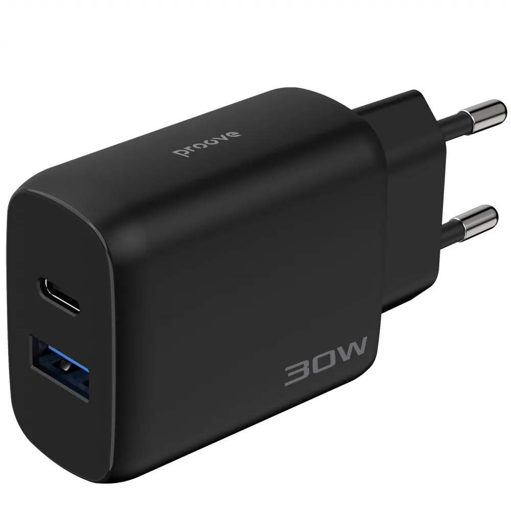 МЗП Proove Silicone Power 2 30W (Type-C + USB) + Cable Type-C to Type-C (1m) white - Зображення 5