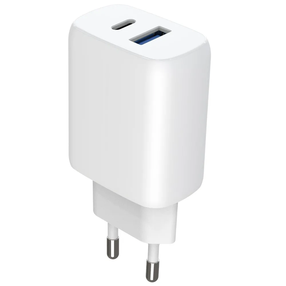 МЗП Proove Silicone Power 2 30W (Type-C + USB) + Cable Type-C to Type-C (1m) white - Зображення 6