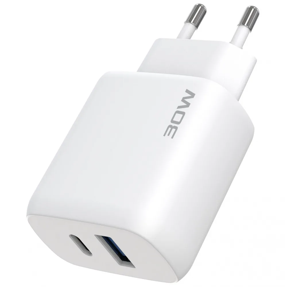 МЗП Proove Silicone Power 2 30W (Type-C + USB) + Cable Type-C to Type-C (1m) white - Зображення 7