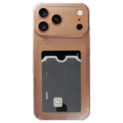 Чохол прозорий з кишенькою Armored Card Holder Case для iPhone 17 Pro Max