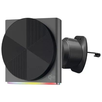 Автомобільний тримач з бездротовою зарядкою + RGB-підсвітка Proove Neostorm QI2 15W