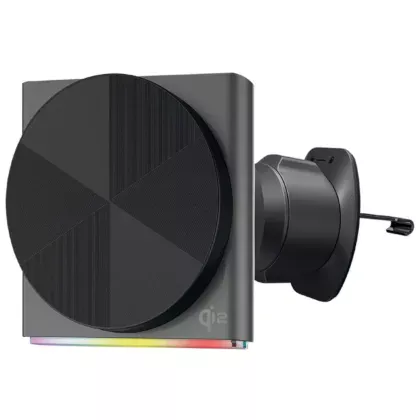 Автомобільний тримач з бездротовою зарядкою + RGB-підсвітка Proove Neostorm QI2 15W