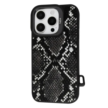 Чохол шкіряний Kajsa Glamorous Collection Snake Pattern case для iPhone 16 Pro Max
