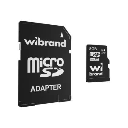 Карта пам’яті microSDHC (UHS-1) Wibrand 8Gb class 10 (adapter SD)