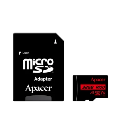 Карта пам’яті microSDHC (UHS-1) Apacer 32Gb class 10 V10 A1 R100MB/s (adapter SD)