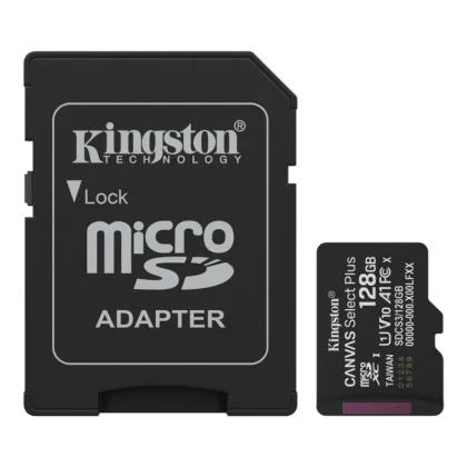 Карта пам’яті microSDXC (UHS-1) Kingston Canvas Select Plus Gen3 128Gb class 10 А1 (R-150MB/s) (adapter SD)