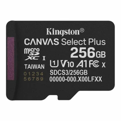 Карта пам’яті microSDXC (UHS-1) Kingston Canvas Select Plus Gen3 256Gb class 10 А1 (R-150MB/s)