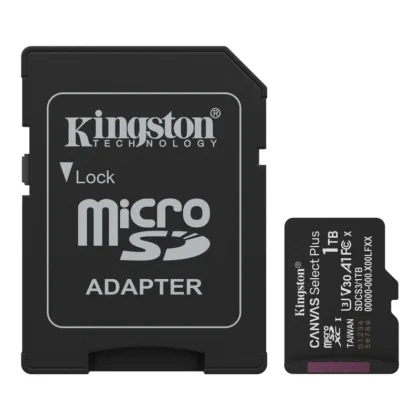 Карта пам’яті microSDXC (UHS-1 U3) Kingston Canvas Select Plus Gen3 1Tb class 10 А1 V30 (R-150MB/s) (adapter SD)