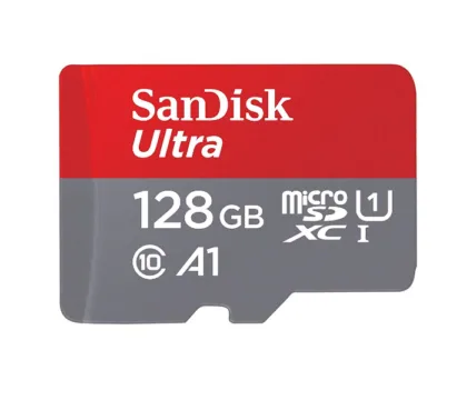Карта пам’яті microSDXC (UHS-1) SanDisk Ultra 128Gb class 10 A1 (100Mb/s)