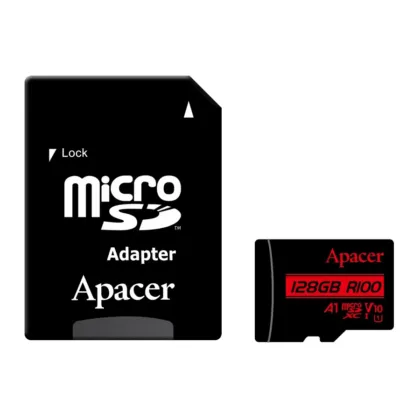 Карта пам’яті microSDXC (UHS-1) Apacer 128Gb class 10 V10 A1 R100MB/s (adapter SD)