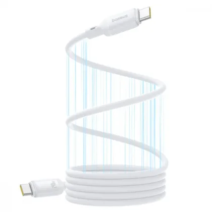 Кабель Baseus PicoGo Magnetic Liquid Silicone Type-C to Type-C 240W (1m) white